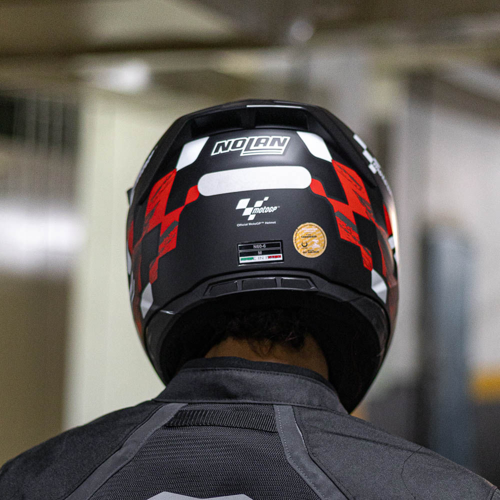 Capacete Nolan N60-6 MotoGp Preto Vermelho Fosco 55 - Nacar